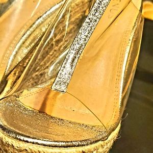 Transparent Wedges.... NWOT